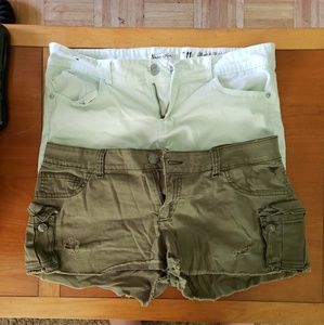 2 pairs size 11 Jean shorts